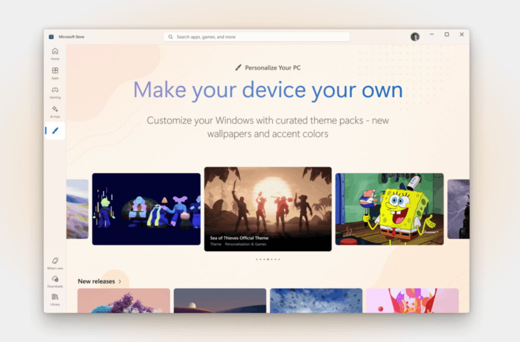 Microsoft Store Themes