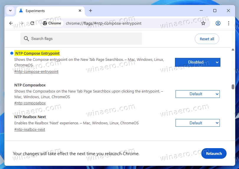 Remove AI Mode Button From New Tab Page