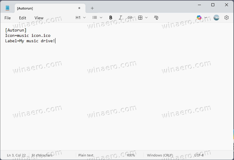 Create Autorun Inf For Usb Drive
