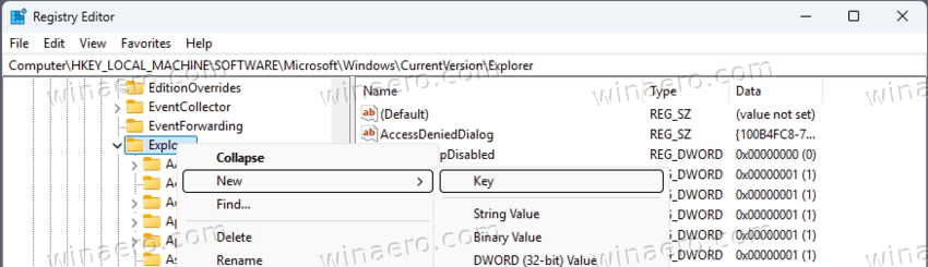 Create Driveicons Key