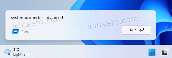 New Run Dialog In Action