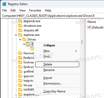Restore Default Drive Icon