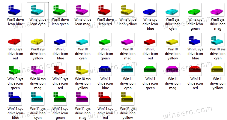 Sample Colorful Drive Images