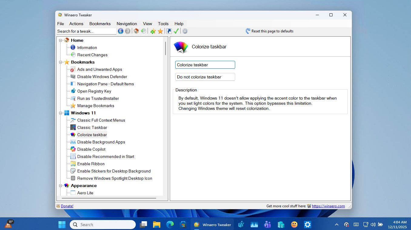 Wt Colorized Taskbar S