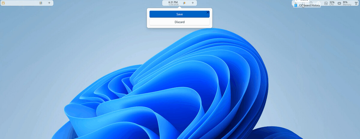PowerToys Top Menu Bar 0002