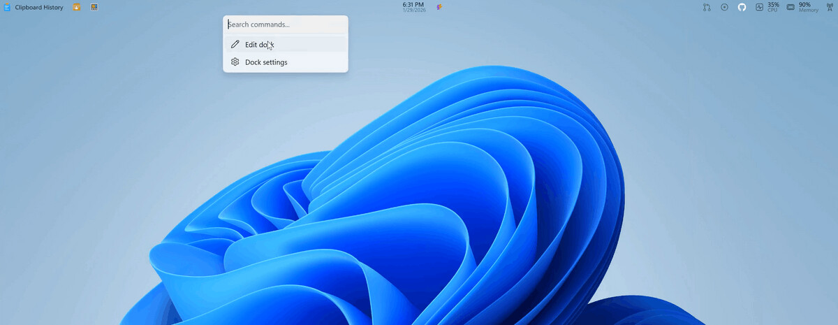 PowerToys Top Menu Bar 0004