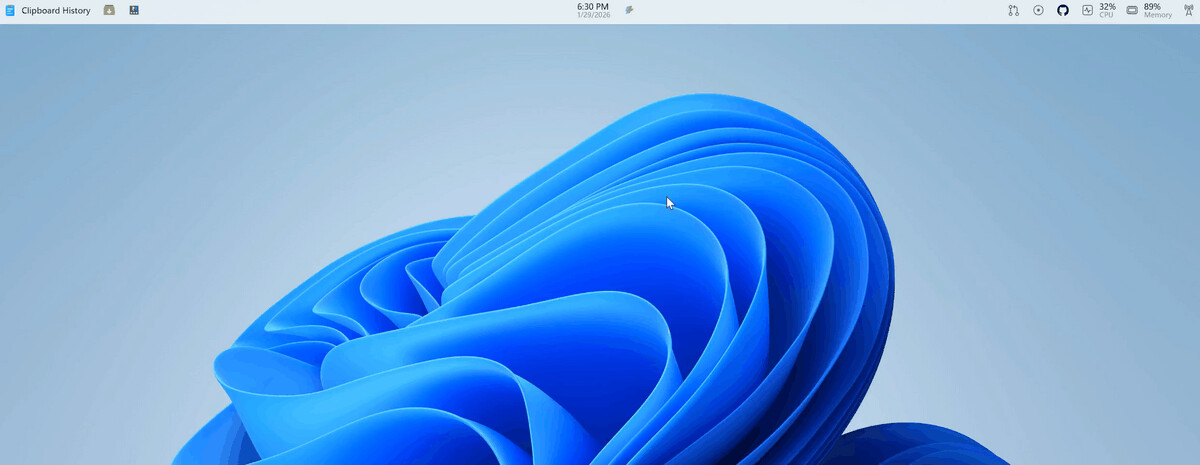 PowerToys Top Menu Bar 0008