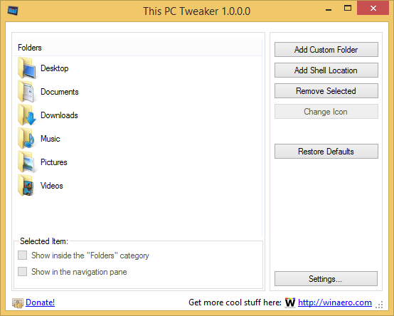 Winaero Tweaker 1.55 instal the last version for mac