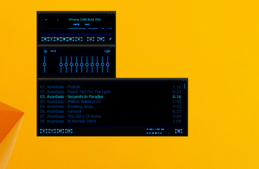Download Download CyberSpace Skin for Winamp