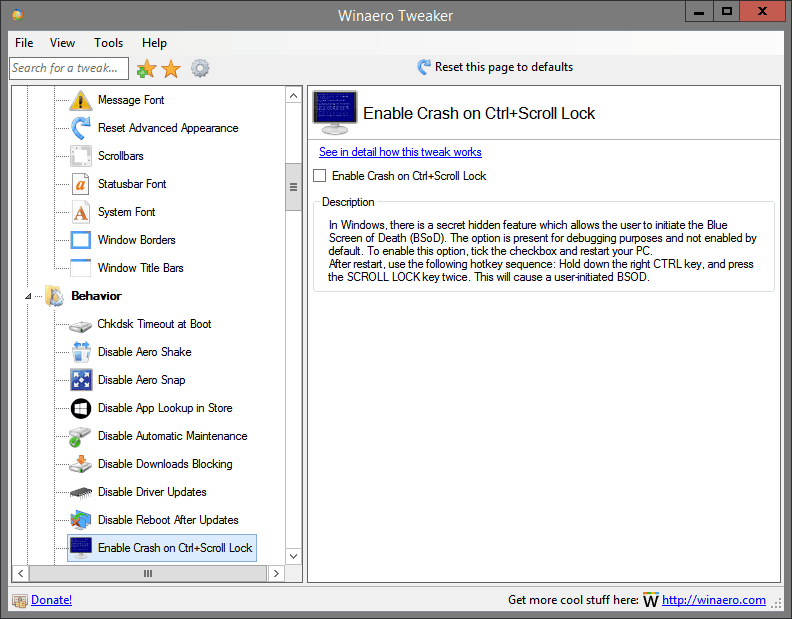 Enable Crash on Ctrl+Scroll Lock